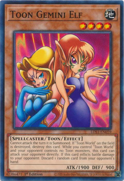 Toon Gemini Elf [LDS1-EN059] Common | Jomio and Rueliete's Cards and Comics