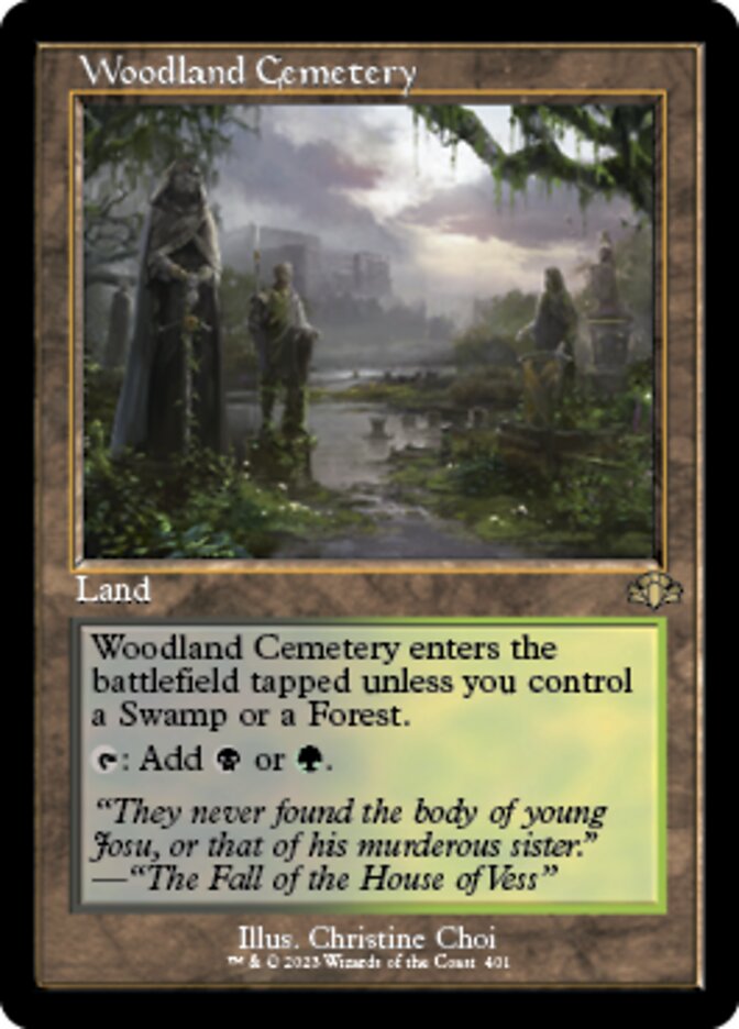 Woodland Cemetery (Retro) [Dominaria Remastered] | Jomio and Rueliete's Cards and Comics