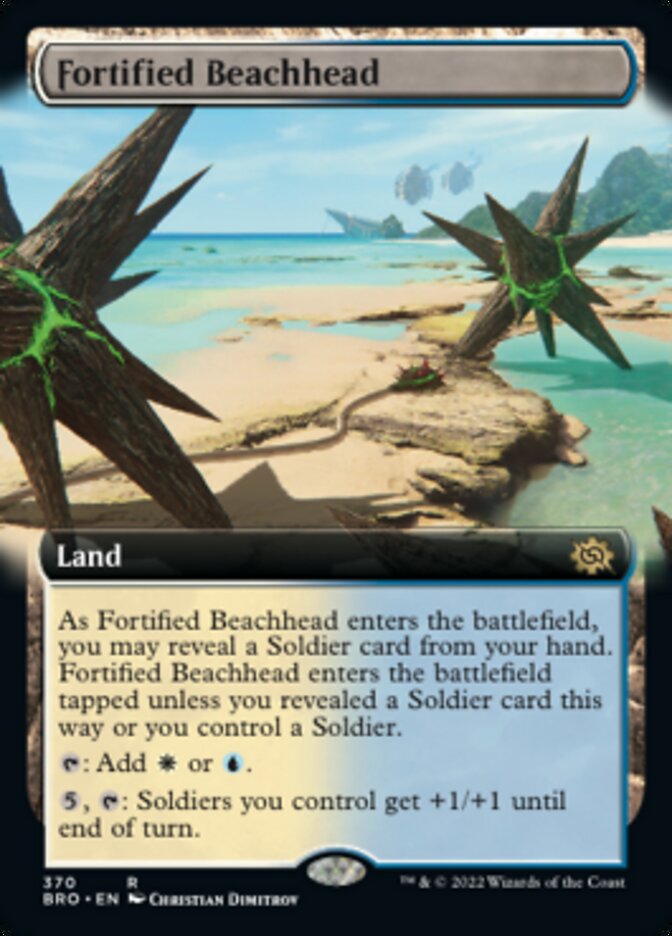 Fortified Beachhead (Extended Art) [The Brothers' War] | Jomio and Rueliete's Cards and Comics