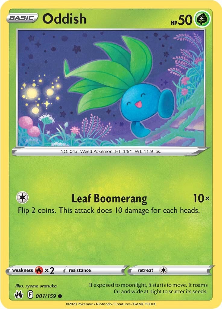 Oddish (001/159) [Sword & Shield: Crown Zenith] | Jomio and Rueliete's Cards and Comics