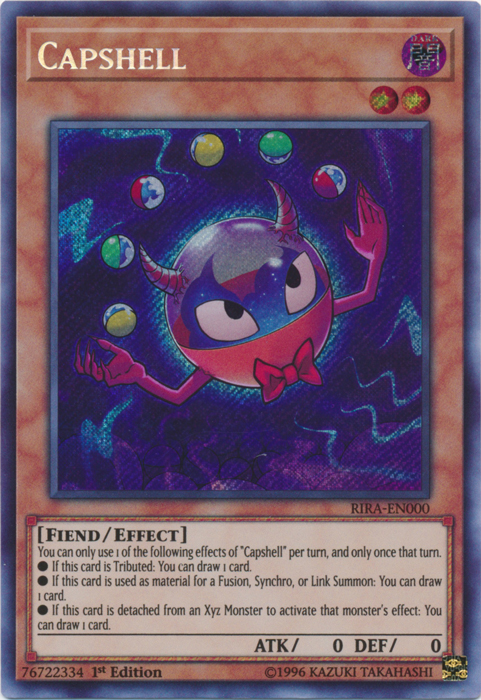Capshell [RIRA-EN000] Secret Rare | Jomio and Rueliete's Cards and Comics