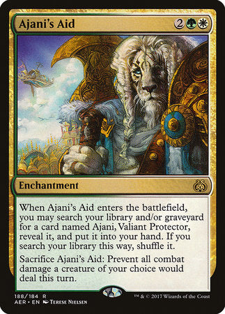 Ajani's Aid [Aether Revolt] | Jomio and Rueliete's Cards and Comics