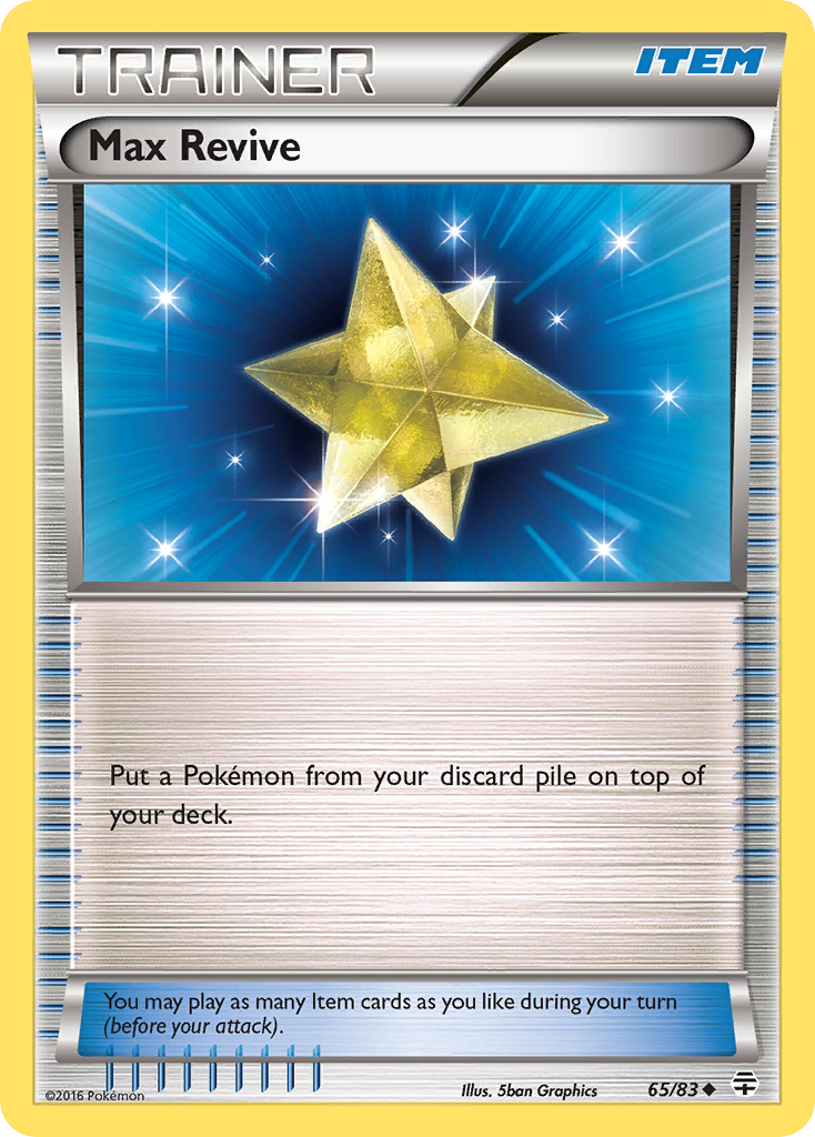 Max Revive (65/83) [XY: Generations] | Jomio and Rueliete's Cards and Comics