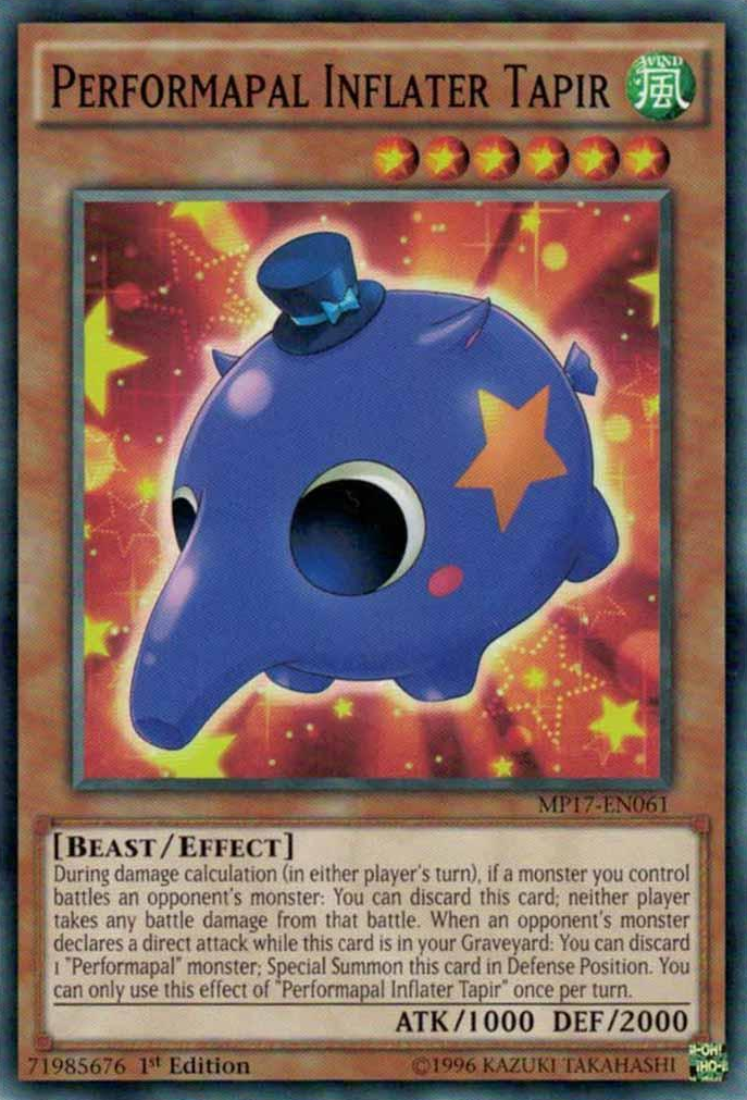 Performapal Inflater Tapir [MP17-EN061] Common | Jomio and Rueliete's Cards and Comics