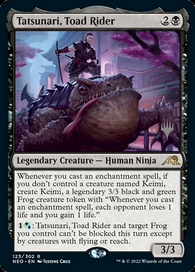 Tatsunari, Toad Rider (Promo Pack) [Kamigawa: Neon Dynasty Promos] | Jomio and Rueliete's Cards and Comics