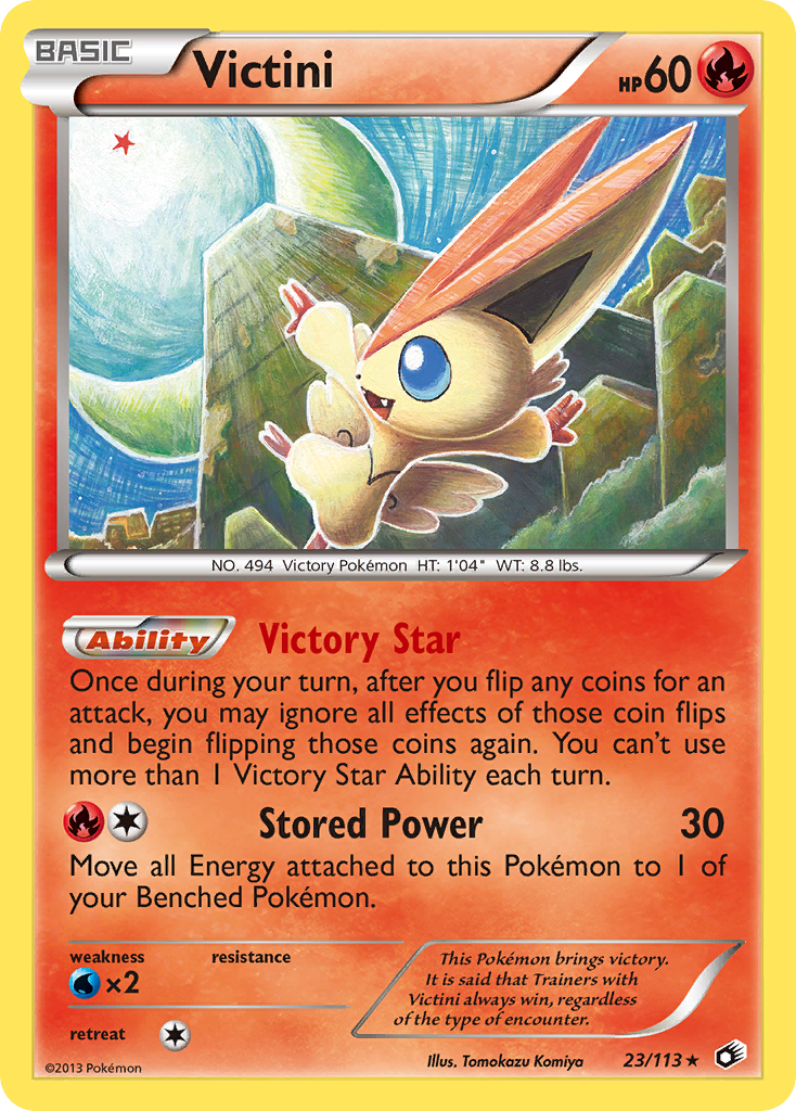 Victini (23/113) [Black & White: Legendary Treasures] | Jomio and Rueliete's Cards and Comics