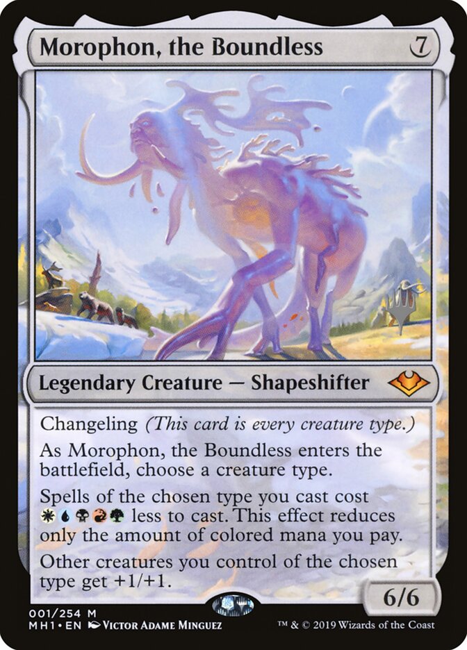 Morophon, the Boundless (Promo Pack) [Modern Horizons Promos] | Jomio and Rueliete's Cards and Comics