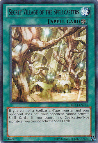 Secret Village of the Spellcasters (Blue) [DL14-EN013] Rare | Jomio and Rueliete's Cards and Comics