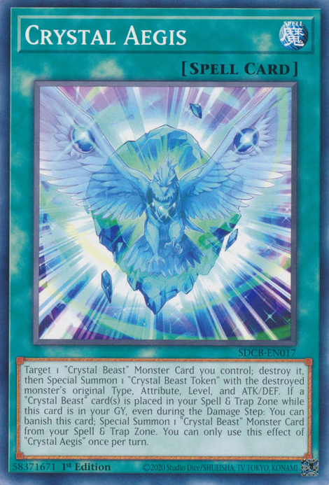 Crystal Aegis [SDCB-EN017] Common | Jomio and Rueliete's Cards and Comics