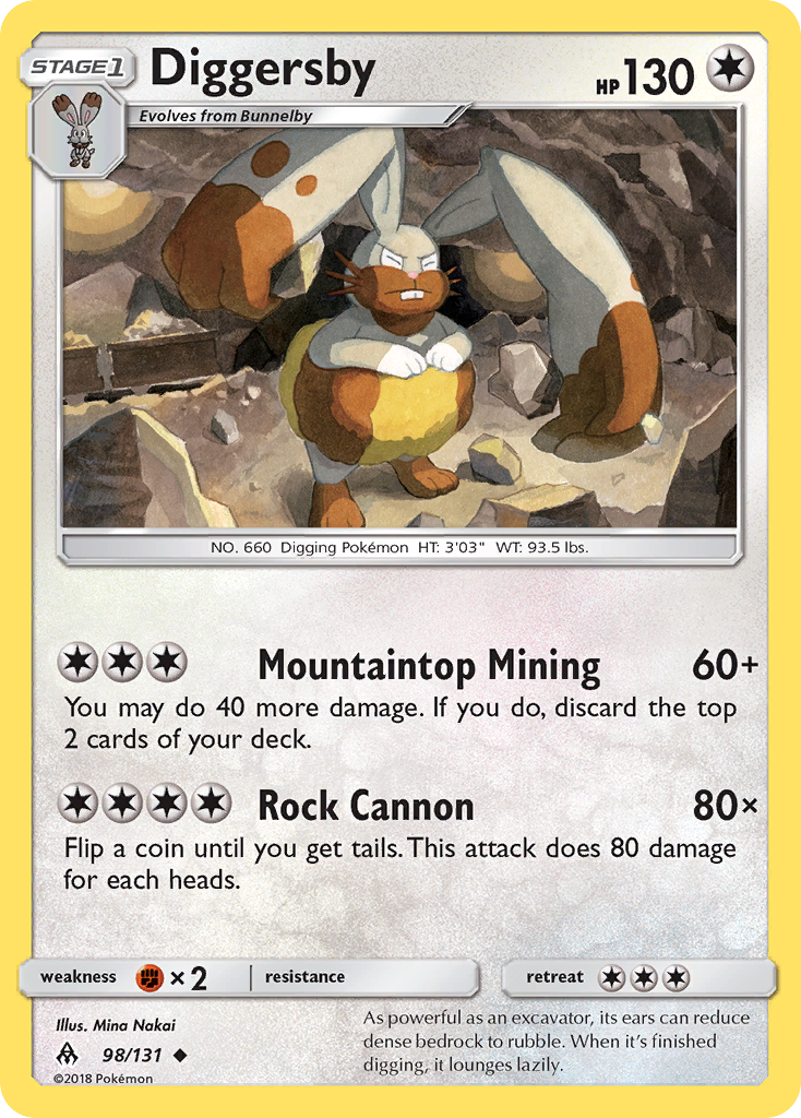 Diggersby (98/131) [Sun & Moon: Forbidden Light] | Jomio and Rueliete's Cards and Comics
