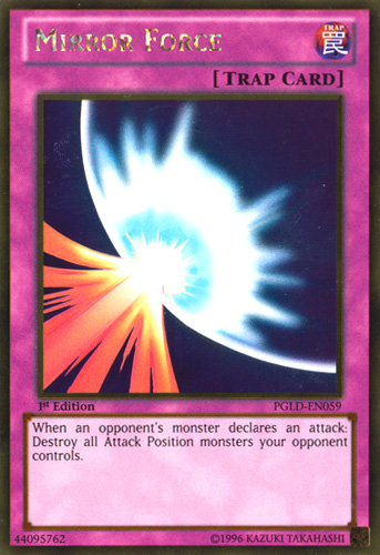 Mirror Force [PGLD-EN059] Gold Rare | Jomio and Rueliete's Cards and Comics