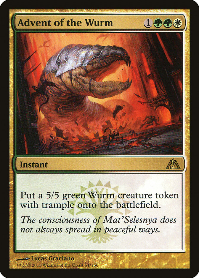 Advent of the Wurm [Dragon's Maze] | Jomio and Rueliete's Cards and Comics