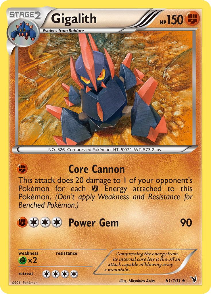 Gigalith (61/101) [Black & White: Noble Victories] | Jomio and Rueliete's Cards and Comics