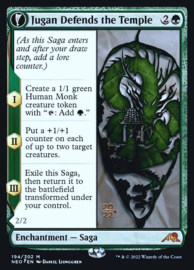 Jugan Defends the Temple // Remnant of the Rising Star [Kamigawa: Neon Dynasty Prerelease Promos] | Jomio and Rueliete's Cards and Comics