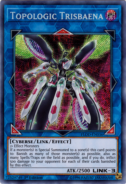 Topologic Trisbaena [FLOD-EN036] Secret Rare | Jomio and Rueliete's Cards and Comics
