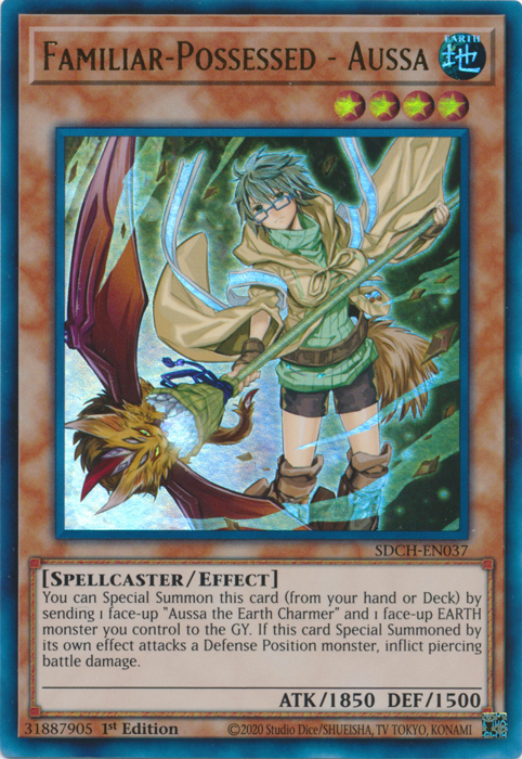 Familiar-Possessed - Aussa (Alternate Art) [SDCH-EN037] Ultra Rare | Jomio and Rueliete's Cards and Comics