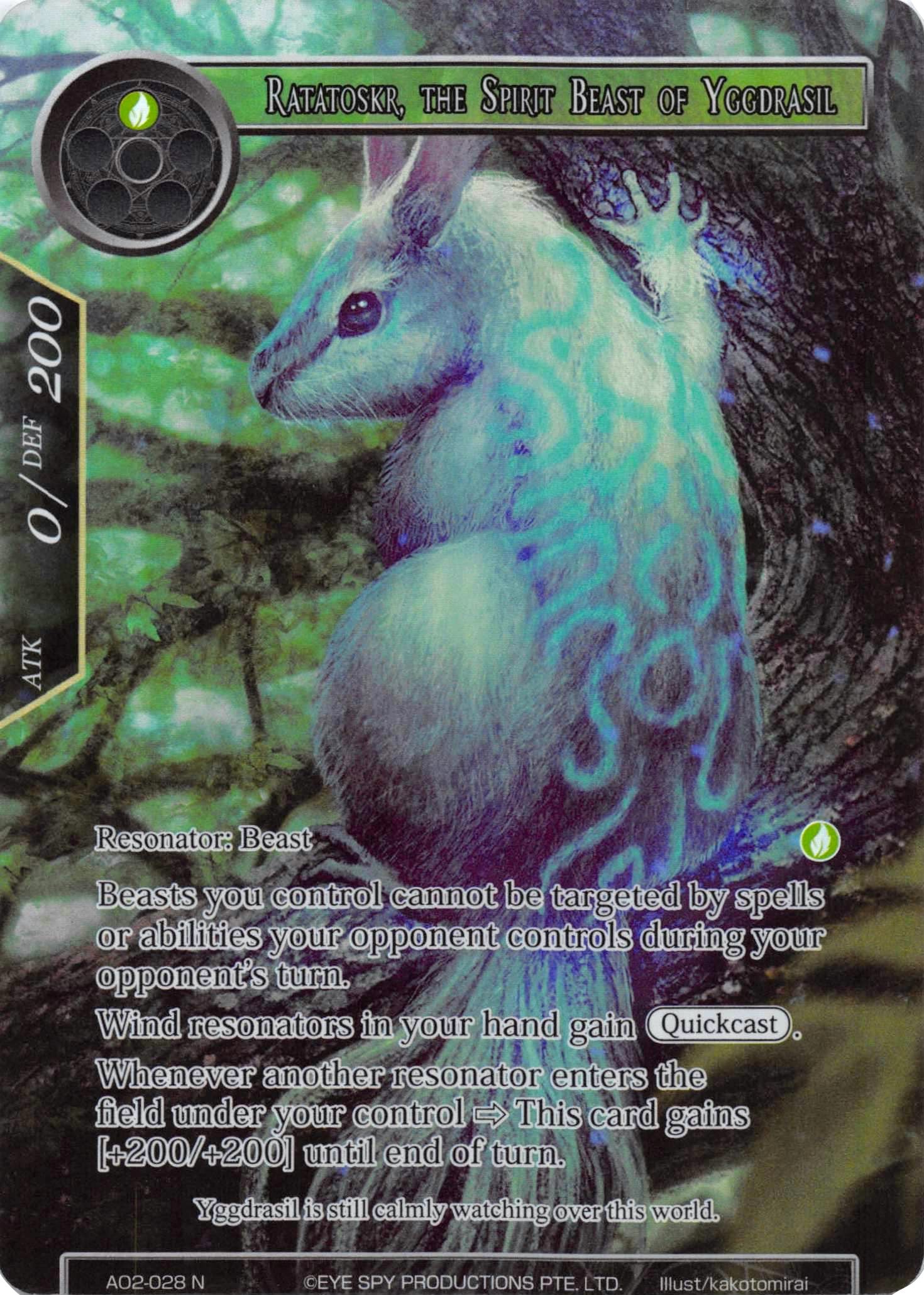 Ratatoskr, the Spirit Beast of Yggdrasil (Full Art) (AO2-028) [Alice Origin II] | Jomio and Rueliete's Cards and Comics
