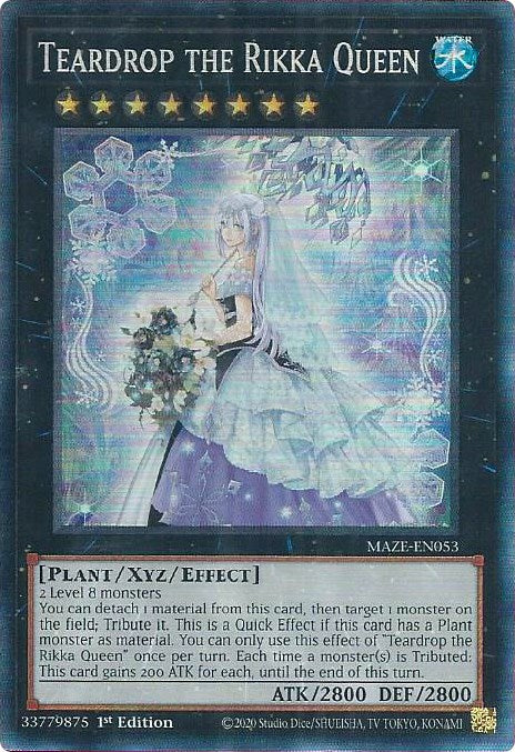 Teardrop the Rikka Queen [MAZE-EN053] Collector's Rare | Jomio and Rueliete's Cards and Comics