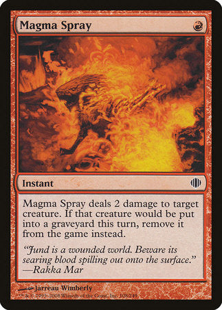 Magma Spray [Shards of Alara] | Jomio and Rueliete's Cards and Comics