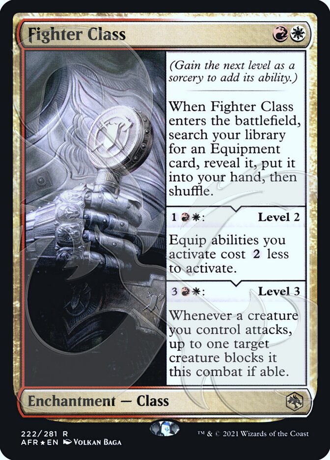 Fighter Class (Ampersand Promo) [Dungeons & Dragons: Adventures in the Forgotten Realms Promos] | Jomio and Rueliete's Cards and Comics