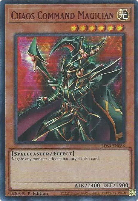 Chaos Command Magician (Red) [LDS3-EN083] Ultra Rare | Jomio and Rueliete's Cards and Comics