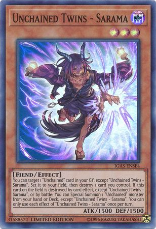 Unchained Twins - Sarama [IGAS-ENSE4] Super Rare | Jomio and Rueliete's Cards and Comics