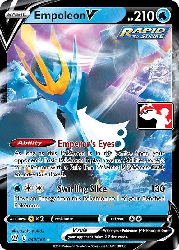 Empoleon V (040/163) [Prize Pack Series One] | Jomio and Rueliete's Cards and Comics