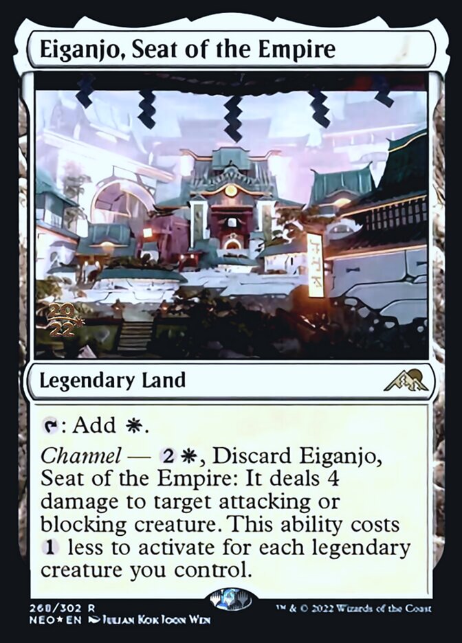 Eiganjo, Seat of the Empire [Kamigawa: Neon Dynasty Prerelease Promos] | Jomio and Rueliete's Cards and Comics