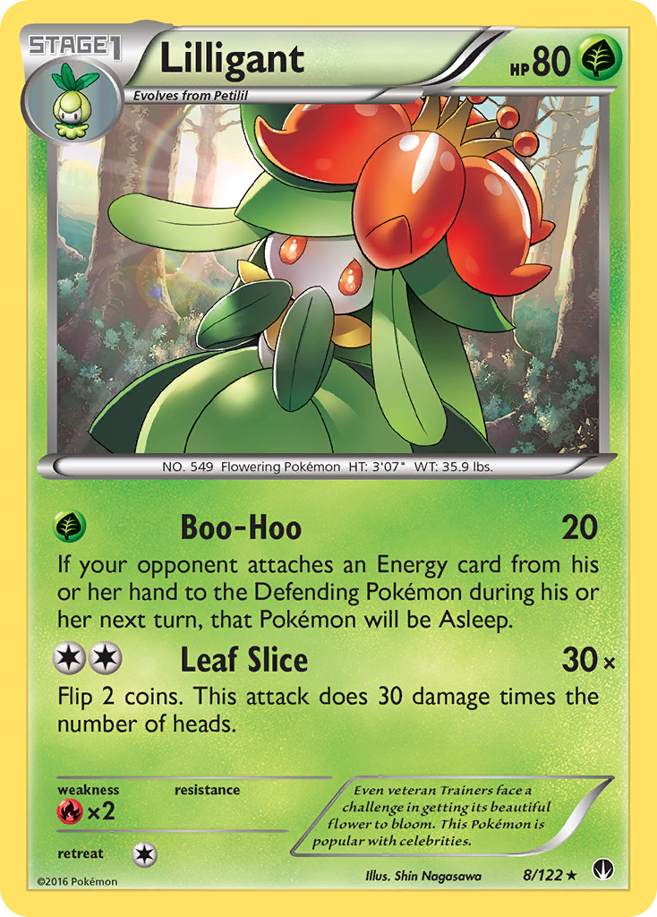 Lilligant (8/122) [XY: BREAKpoint] | Jomio and Rueliete's Cards and Comics