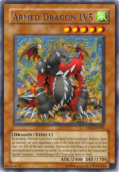 Armed Dragon LV5 [DR3-EN014] Rare | Jomio and Rueliete's Cards and Comics
