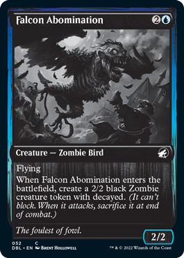 Falcon Abomination [Innistrad: Double Feature] | Jomio and Rueliete's Cards and Comics