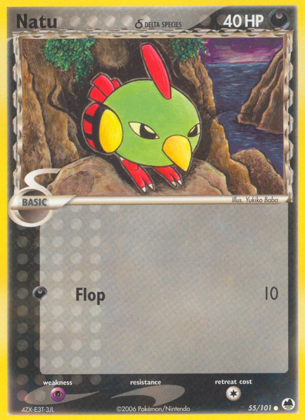 Natu (55/101) (Delta Species) [EX: Dragon Frontiers] | Jomio and Rueliete's Cards and Comics