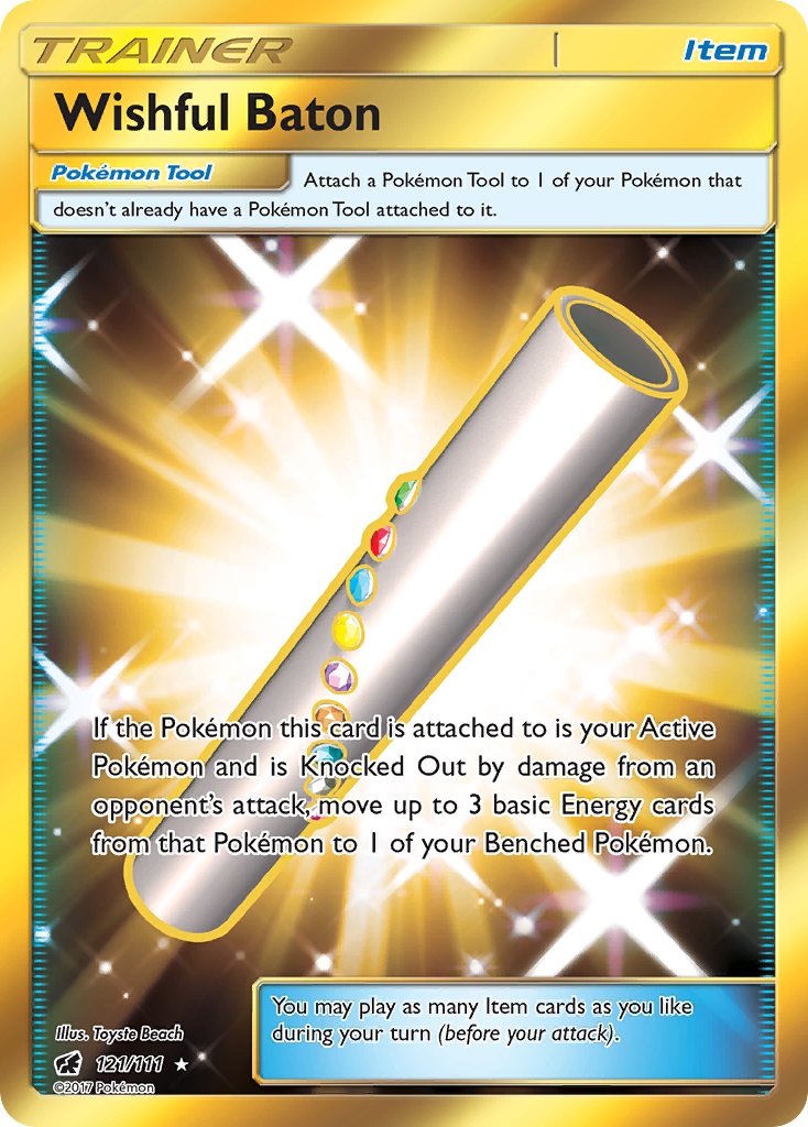 Wishful Baton (121/111) [Sun & Moon: Crimson Invasion] | Jomio and Rueliete's Cards and Comics