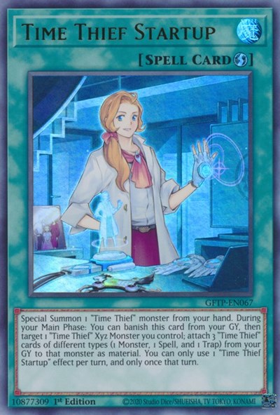 Time Thief Startup [GFTP-EN067] Ultra rare | Jomio and Rueliete's Cards and Comics