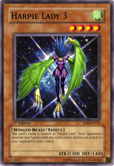 Harpie Lady 3 [SD8-EN015] Common | Jomio and Rueliete's Cards and Comics
