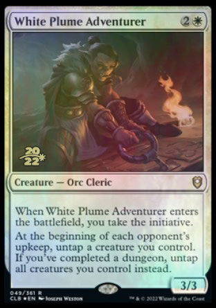 White Plume Adventurer [Commander Legends: Battle for Baldur's Gate Prerelease Promos] | Jomio and Rueliete's Cards and Comics