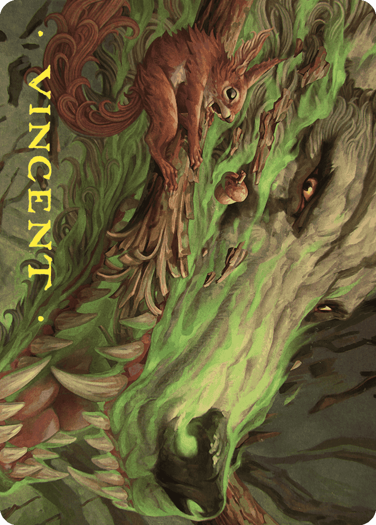 Leaping Ambush Art Card (Gold-Stamped Signature) [Wilds of Eldraine Art Series] | Jomio and Rueliete's Cards and Comics