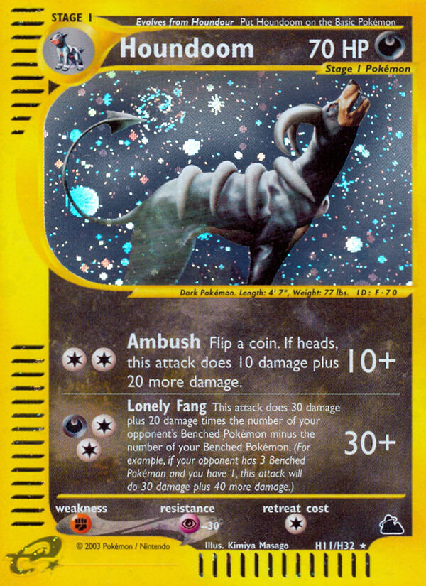 Houndoom (H11/H32) [Skyridge] | Jomio and Rueliete's Cards and Comics