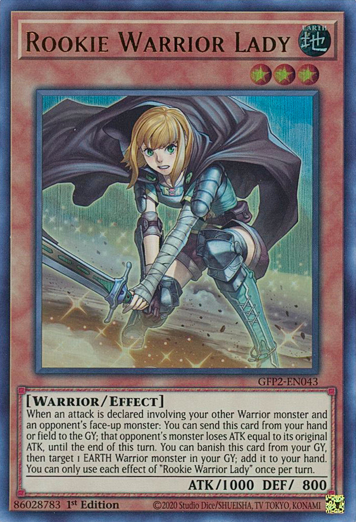 Rookie Warrior Lady [GFP2-EN043] Ultra Rare | Jomio and Rueliete's Cards and Comics