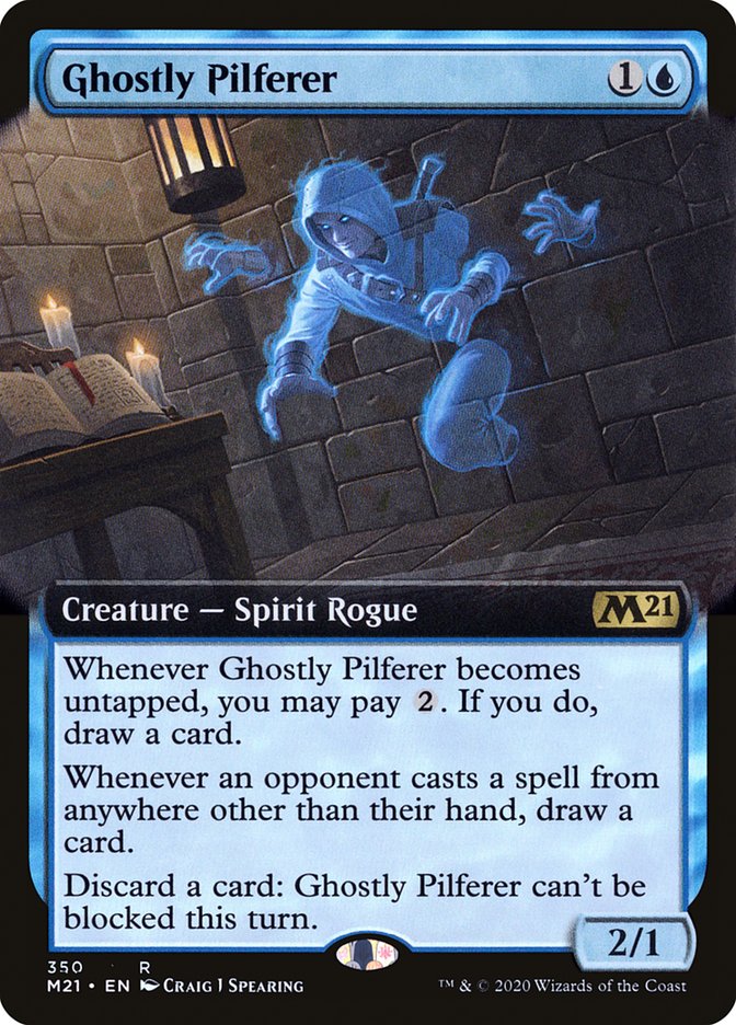 Ghostly Pilferer (Extended Art) [Core Set 2021] | Jomio and Rueliete's Cards and Comics