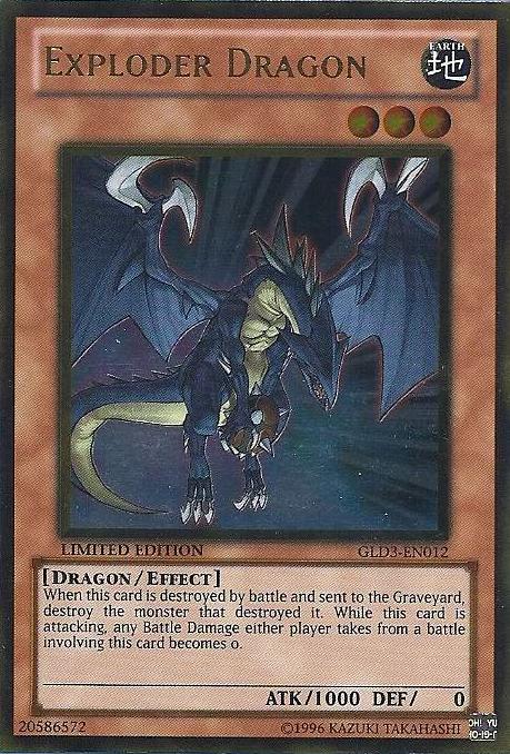 Exploder Dragon [GLD3-EN012] Gold Rare | Jomio and Rueliete's Cards and Comics