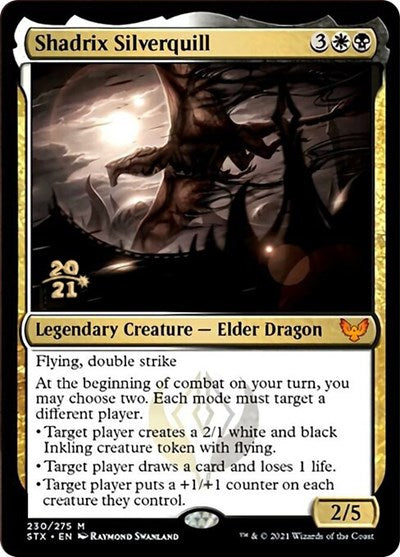 Shadrix Silverquill [Strixhaven: School of Mages Prerelease Promos] | Jomio and Rueliete's Cards and Comics