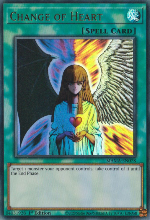 Change of Heart [MAMA-EN078] Ultra Rare | Jomio and Rueliete's Cards and Comics
