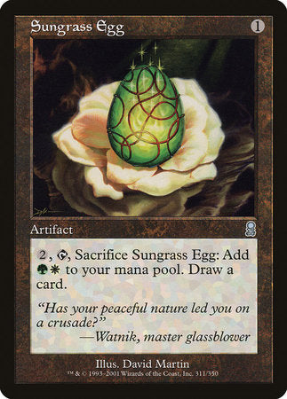 Sungrass Egg [Odyssey] | Jomio and Rueliete's Cards and Comics