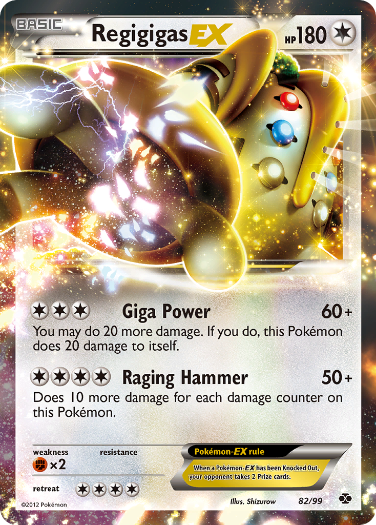 Regigigas EX (82/99) [Black & White: Next Destinies] | Jomio and Rueliete's Cards and Comics