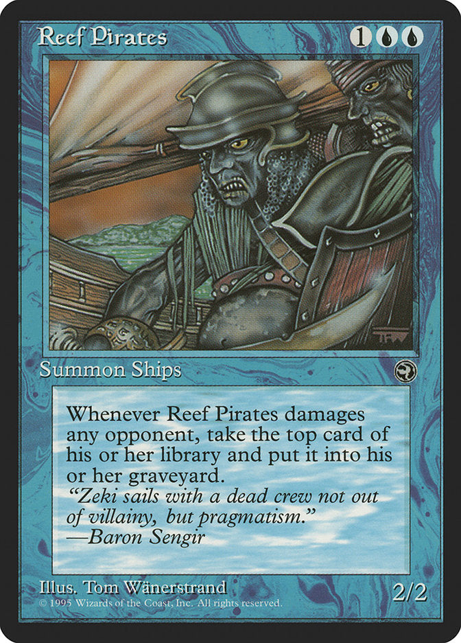 Reef Pirates (Baron Sengir Flavor Text) [Homelands] | Jomio and Rueliete's Cards and Comics