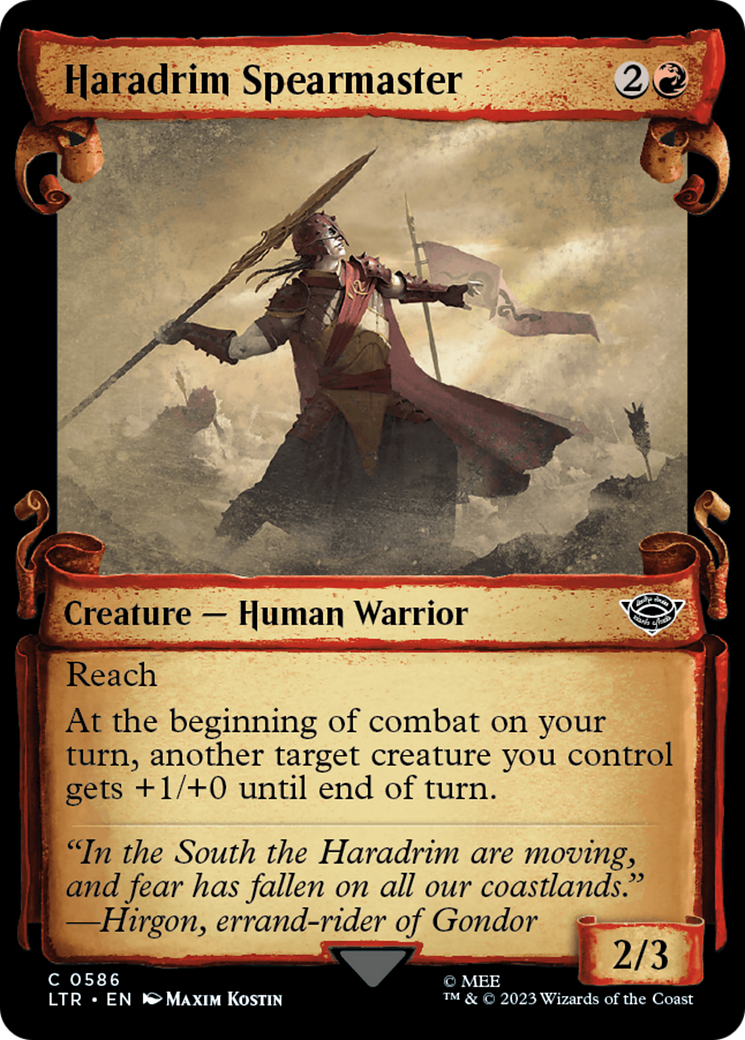 Haradrim Spearmaster [The Lord of the Rings: Tales of Middle-Earth Showcase Scrolls] | Jomio and Rueliete's Cards and Comics