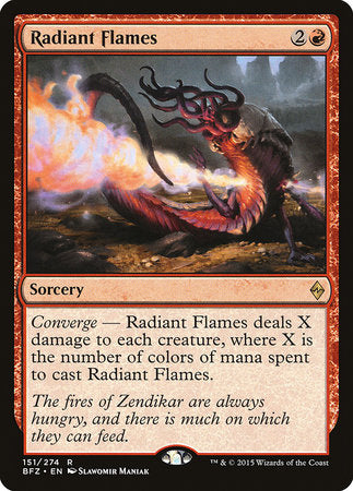 Radiant Flames [Battle for Zendikar] | Jomio and Rueliete's Cards and Comics