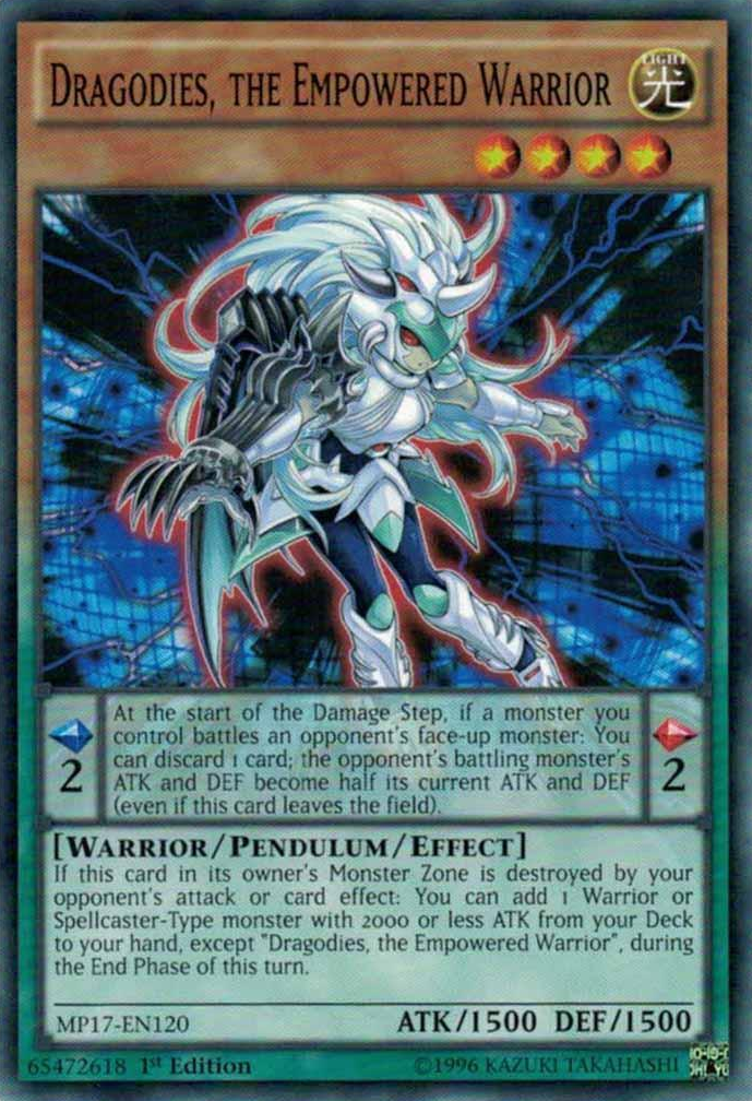 Dragodies, the Empowered Warrior [MP17-EN120] Common | Jomio and Rueliete's Cards and Comics