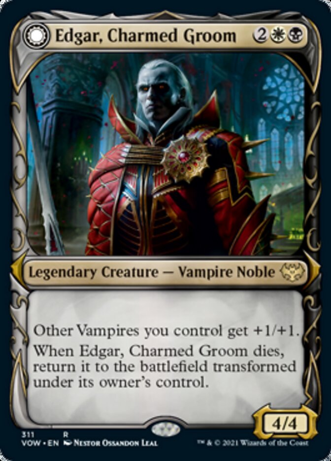 Edgar, Charmed Groom // Edgar Markov's Coffin (Showcase Fang Frame) [Innistrad: Crimson Vow] | Jomio and Rueliete's Cards and Comics